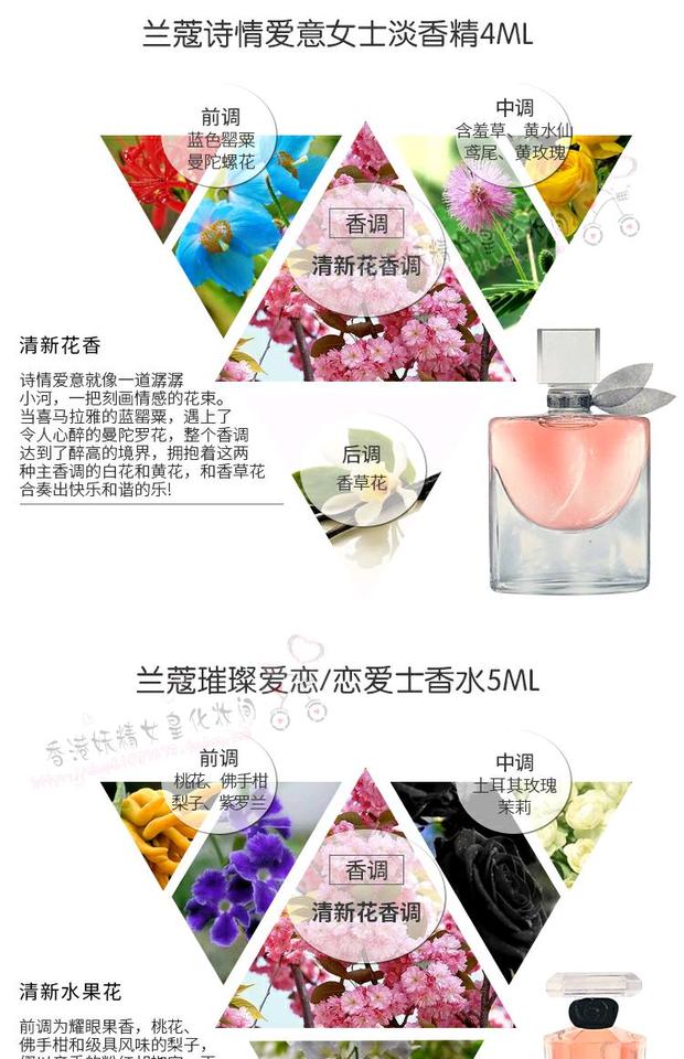 Hồng Kông mua nước hoa Lancome Pháp năm mảnh phù hợp với hộp quà tặng phép lạ lãng mạn phiên bản Q của mẫu Eau de Toilette nữ - Nước hoa blue nước hoa