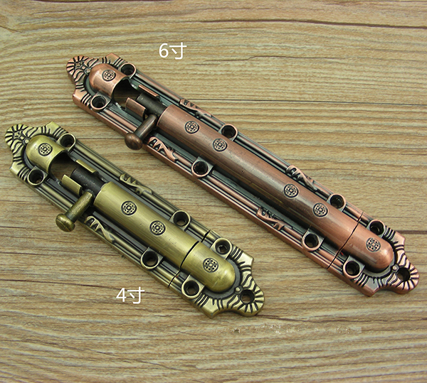 Bathroom exposed wooden door antique latch door latch European door latch Chinese classical door latch