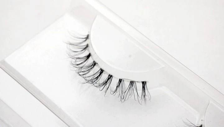 3D lông chồn lông mi giả tự nhiên trang điểm nude máy NL-16 trong suốt thân một mí đôi trên keo dán kích mí