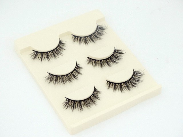 3D nhiều lớp lông mi giả thật nhiều lớp 3 cặp mắt dày tự nhiên kéo dài hoàn hảo mi giả vacosi