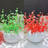 [Упаковка из 2 шт.] (Изумрудно-зеленый + красный) + 2 вазы с тыквами белого цвета (сделаны сами)