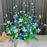 [1 бутылка] Цветок бегонии небесно-голубой не поставляется в комплекте с бутылкой, ее нужно сделать самостоятельно.