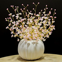 Белые розовые бусины, 1 шт