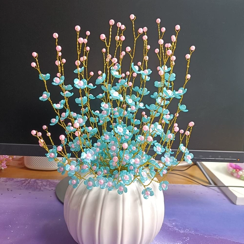 Красочный набор материалов ручной работы, барсетка с бусинами, реалистичный декор, бусины, DIY, букет