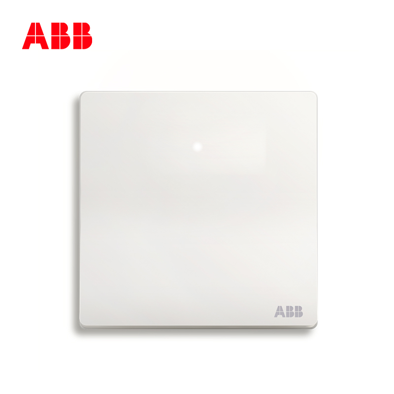 ABB switch socket No frame Xuan to Athens white wall 86 type of switch panel open double cut with light AF167