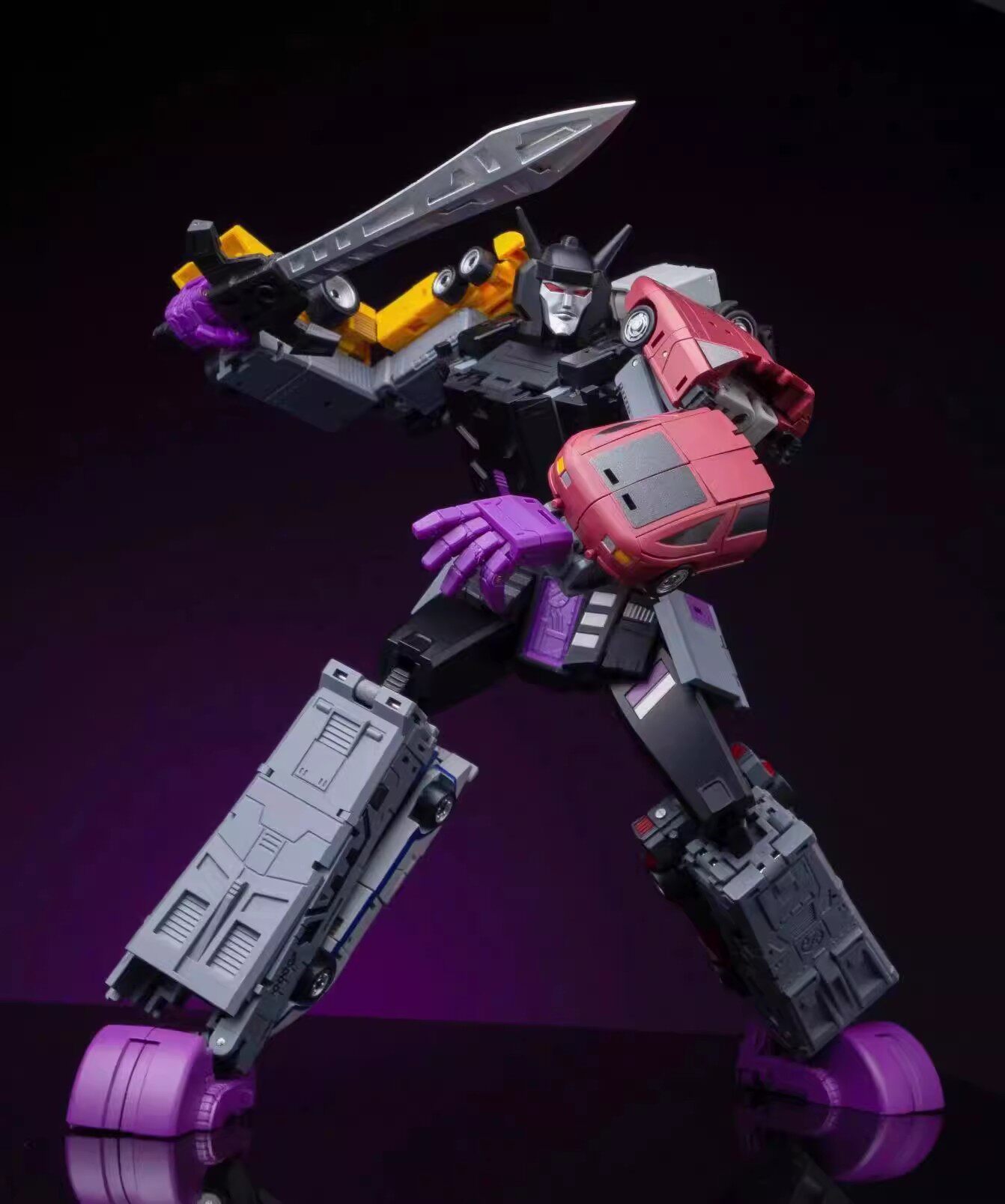 Magic Square MS-B34 Highway Overlord mini Menasor set Fine coated
