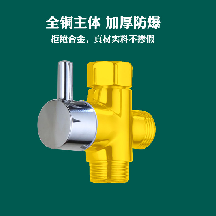 Дождь отклонителя 混水阀淋浴花洒改装下出水出水龙头三通分水器一分二旋转延长水管 Other