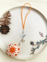 Hand Bow Ball Pendant Alloy Silver Color Butterfly Silver Bell Pan 2mm Hanging Rope Transparent Crystal Bead Accessories Diy Handmade Accessories