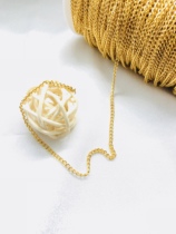 Tassel small chain 1 8mm color retention O-character gold silver metal diy handmade jewelry accessories material connection ring