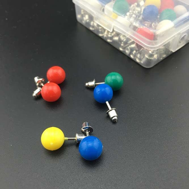 Slit gold Dingler catchy gold Divine Instrumental anti-Zuckling ball Short bead needle with bottom to box 25 color random-Taobao