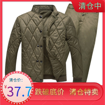 Construction site work clothes thickened mens construction welder migrant workers wear labor insurance elastic cotton clothing inner suit