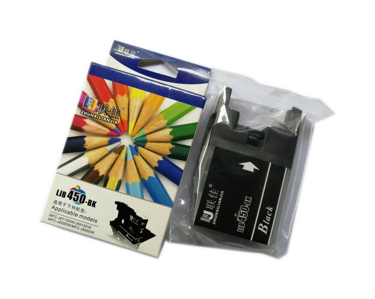 Lianjia 450 Cartridge Brothers MFC-J625DW J6710DW MFCJ430W Cartridge Black