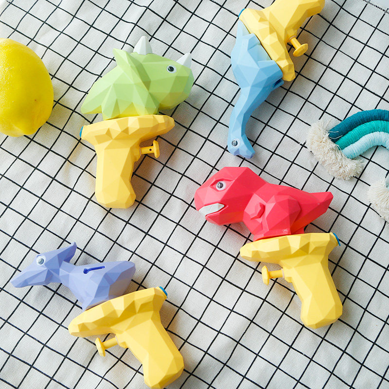 Take a bath, play, go out and play and water the flowers ins small dinosaur water gun exercise finger flexibility water spray toy boy