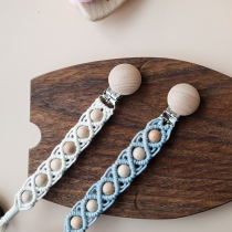 Korean ins baby pacifier anti-drop chain hanging neck nipple clip baby tooth glue toy anti-drop chain silicone