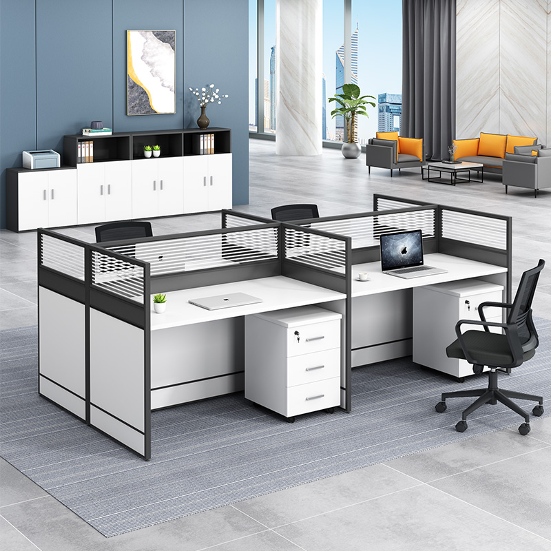 Kunming office furniture combination staff table screen computer table assembly office desk chair partition table custom
