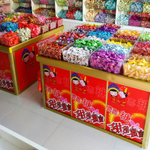Supermarket nicknamed small snack display rack candy display cabinet aluminum alloy pile head storage promotion platform Zhongdao cabinet customization