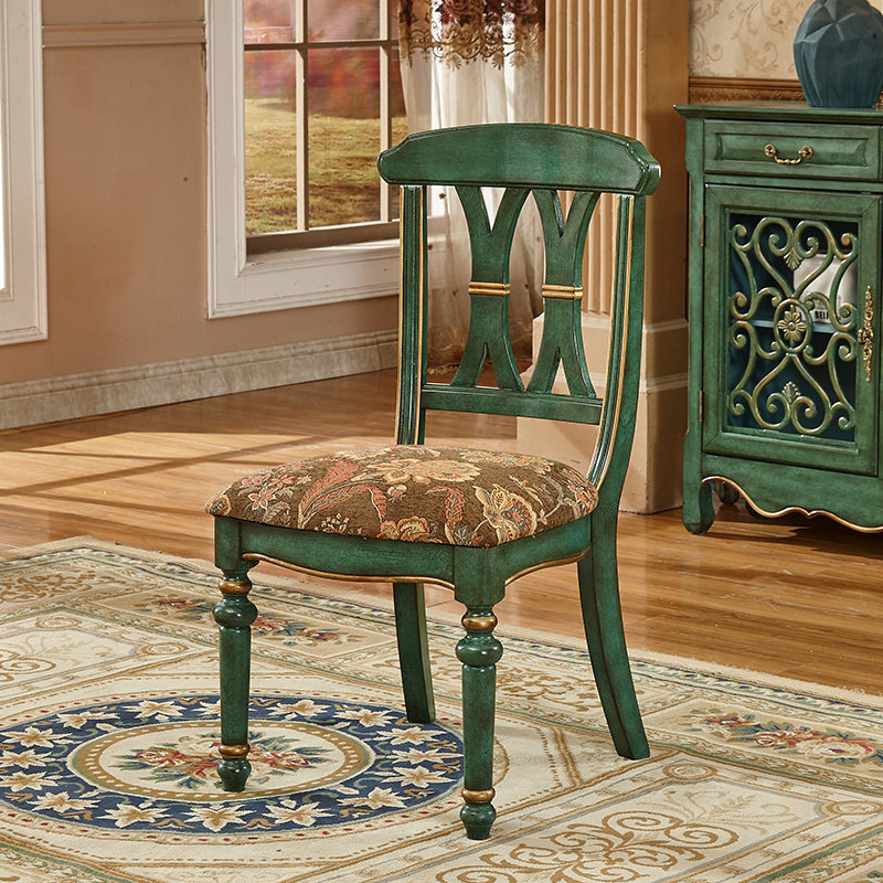 American chair dining chair dining room leaning back chair Dining Chair Book Room Chair Solid Wood Bookchair American Countryside Chair