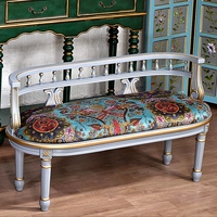 Серая+синяя подушка с двойным креслом рисунок золото