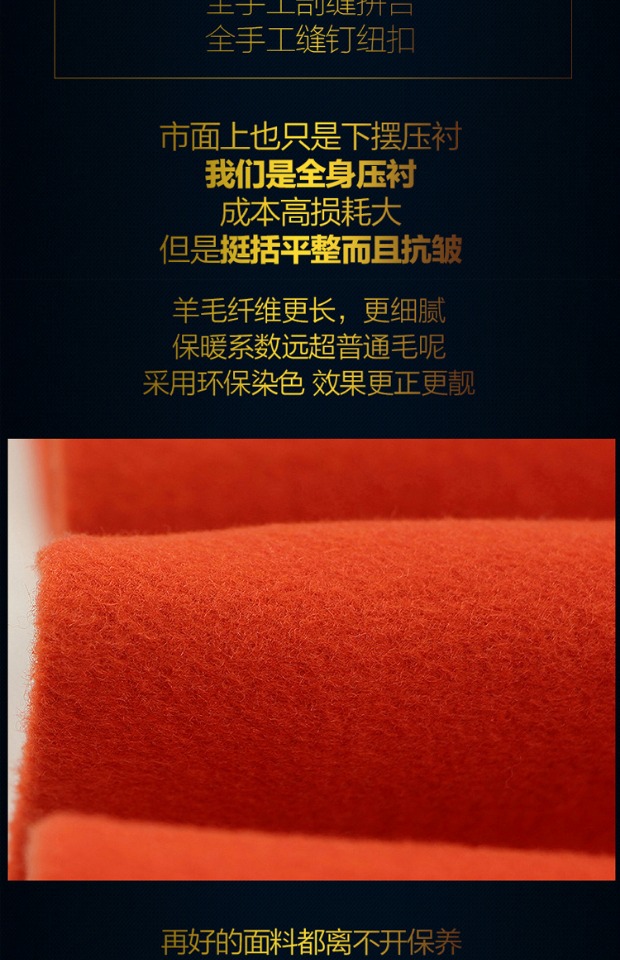 Đặc biệt hàng ngày mùa thu và mùa đông áo khoác cashmere của phụ nữ áo khoác len dài đôi ngực áo khoác nữ phù hợp với cổ áo dày - Trung bình và dài Coat áo khoác adidas nữ