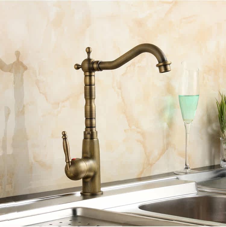 Buy Queen's family antique allcopper kitchen tap vegetable basin tap