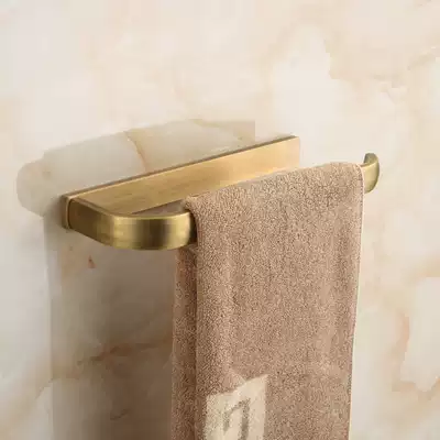 All-copper European-style antique towel ring Retro brushed old towel rack Bathroom powder room hardware pendant GY1702