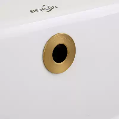 All copper basin overflow hole cover Decorative cover ring Retro antique color basin washbasin overflow mouth cover Basin accessories