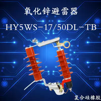 Outdoor high pressure drop arrester HY5WS-17 50DL-TB detachable arrester 10-12kV