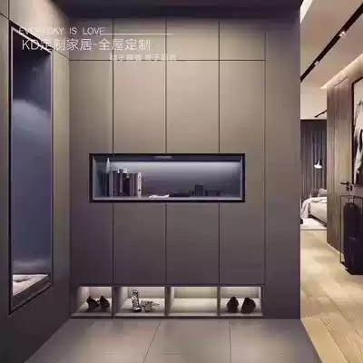 KDKitty whole house custom home light luxury Spanish Fensa gray cloth pattern door deposit home