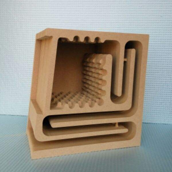 4 Inch 3 Inch Full Range Speaker Cabinet Empty Shelves Labyrinth