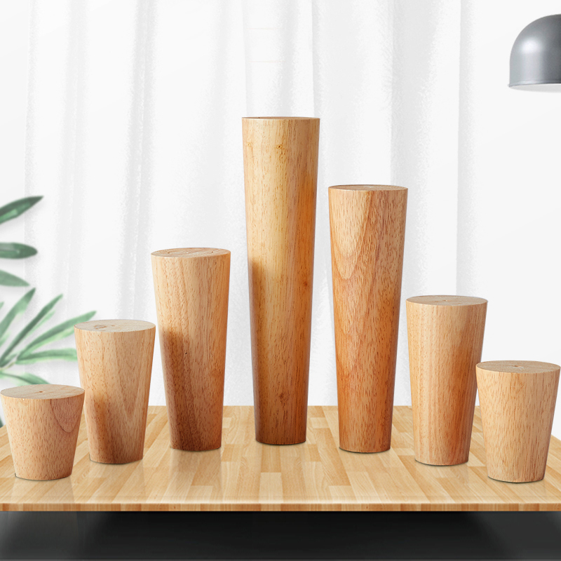 Solid wood table legs Legs Sofa Foot Log Wood Wax Oil Rubber Wood Tea Table TV Cabinet Shoes Cabinet Feet Cabinet Legs Wooden Feet