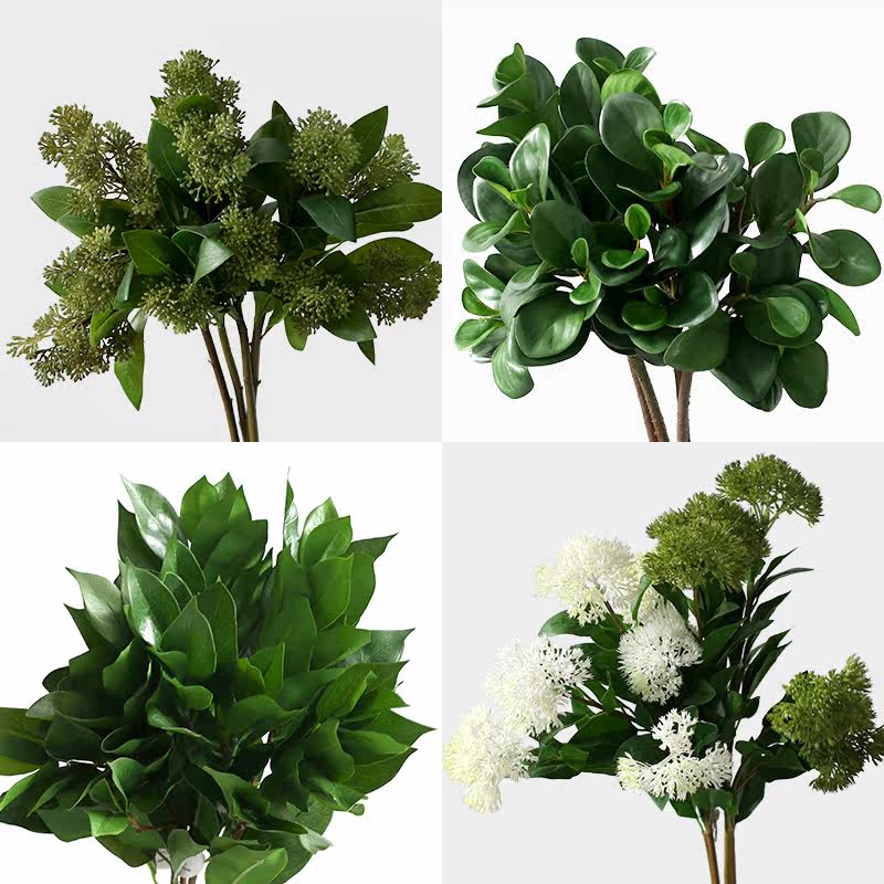 Clear Soup Sleeper high-end flower material pearl grass moon Gui Ye emulation green plant indoor living room decoration flower fake flower simulation flower