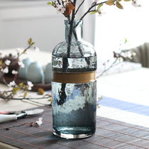 Vase swing piece glass tea colour transparent floral Nordic Living room Creative water raising minimalist table flower arrangement decoration furnishing