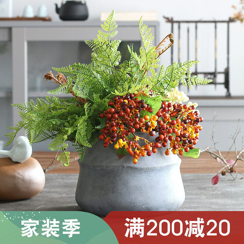 Mini fruit simulation flower small berry interior decoration flower tea table table fake flower home decoration simulation plant green plant