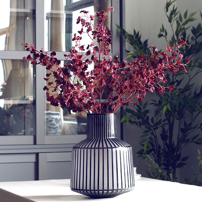 Clear Soup Sleeper dance Lan emulation Flower Art House Atmosphere high-end villa Xuanguan Living room Home Decorative Fake Flowers