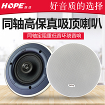 HOPE longing for 709710707 suction top horn ceiling sound background music speaker 8 O coaxial set resistance