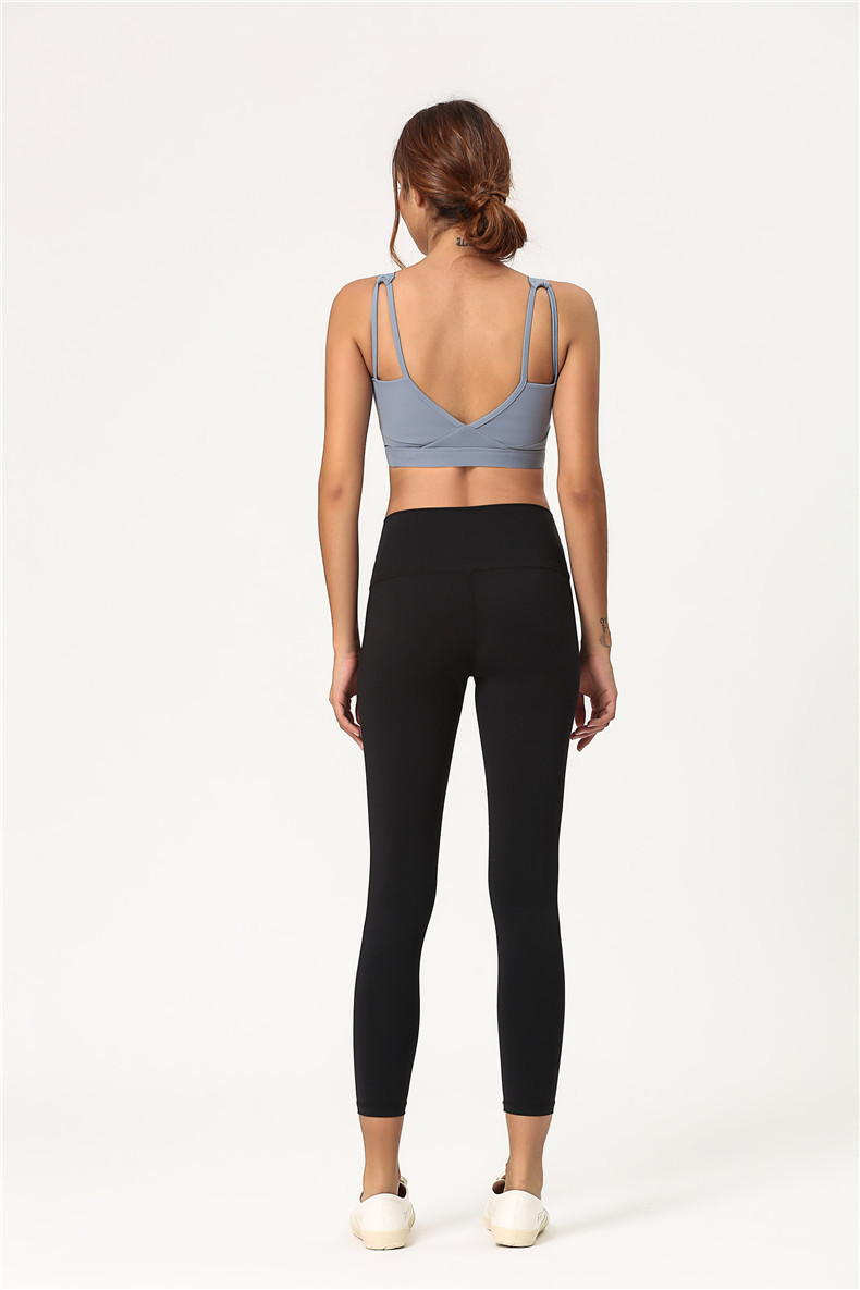 Yoga đồ lót thể thao co giãn thoáng khí mà không cần vòng thép corset làm đẹp trở lại chống sốc tập thể dục áo ngực nữ - Đồ lót thể thao áo tank top gym