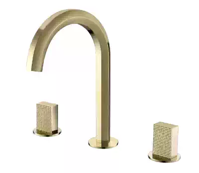 Dhahran all copper hot and cold water 8 inch basin faucet flash coating imported spool 8 years warranty 801161