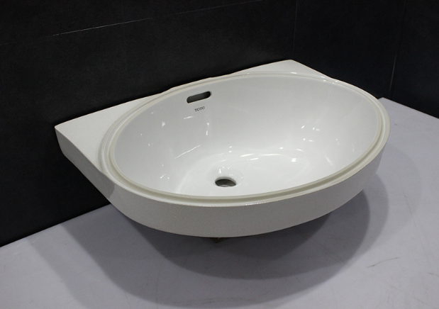 TOTO underspring LW548B LW546B oval washbasin zhi clean glazed wash basin