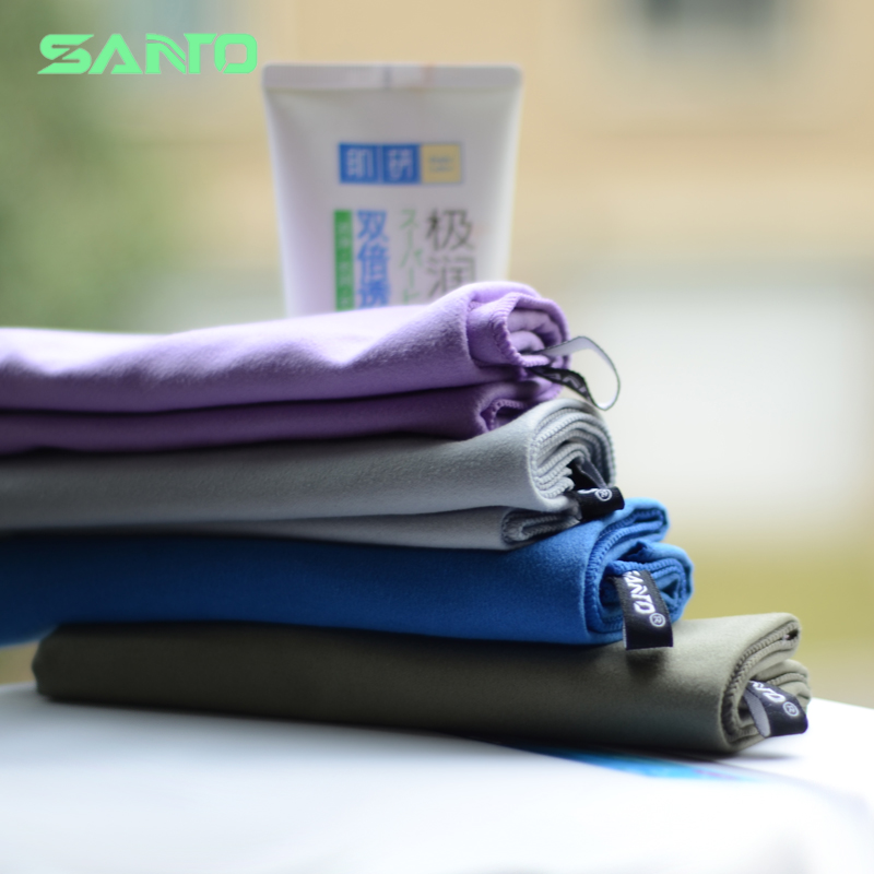 Shantuo quick-drying towel Outdoor travel travel slender fiber absorbent towel Sports fitness quick-drying hair towel
