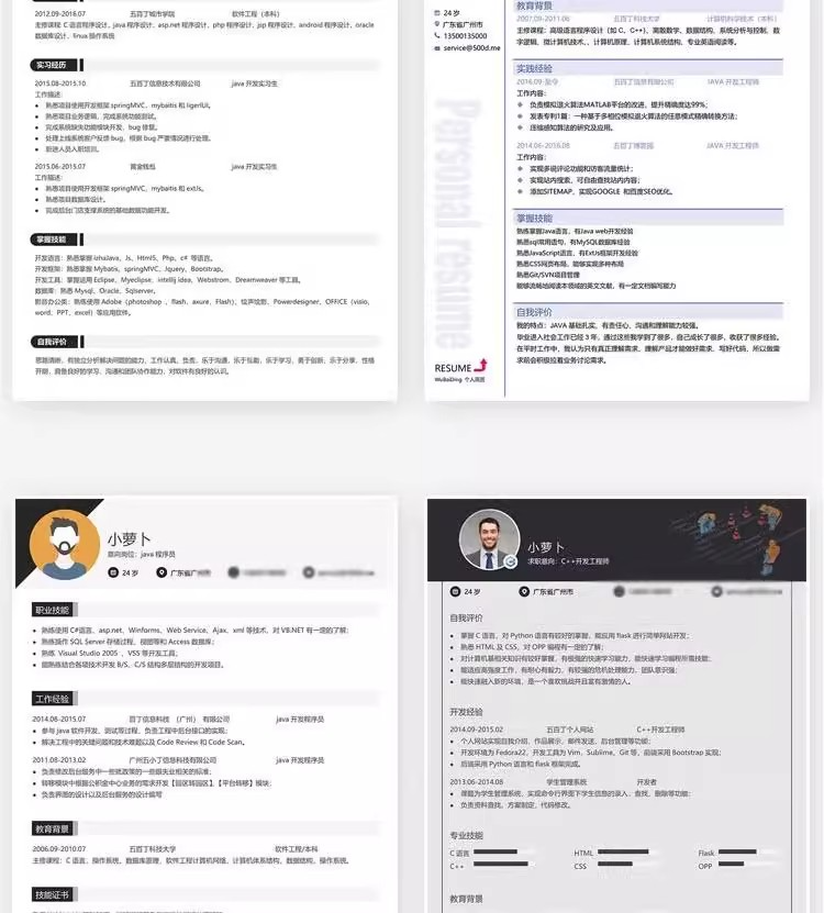 图片[27]-127套程序员简历模版-互联网IT行业web前端开发工程师求职资料【电商热销968】-暗冰资源网