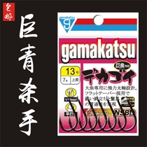 Gamma Katz Gamakatsu giant fish hook coarse hook strip elbow with barb big things green fish hook giant