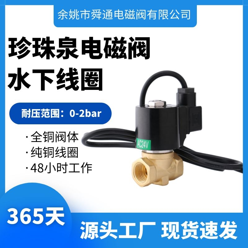 STDF pearl jumping spring solenoid valve fountain waterscape special 4 minutes fast AC24VAC220V underwater solenoid valve-Taobao