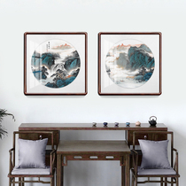 New Chinese Zen entrance to the home entrance landscape painting landscape painting aisle corridor decoration painting study Tea Room Restaurant hanging painting