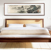 New Chinese bedroom bedside decoration painting master bedroom banner living room sofa background wall mural atmosphere Chinese style hanging painting