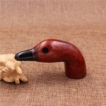 Italian Caminetto beard imported shingnan Wood handmade pipe duck glossy creative pipe tobacco