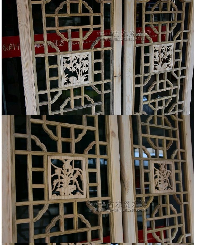 Dongyang khắc gỗ Trung Quốc cổ màn hình cửa cổ và cửa sổ Phong cách Trung Quốc lưới hiên vách ngăn lưới gỗ rắn treo - Màn hình / Cửa sổ khung cửa sổ đẹp