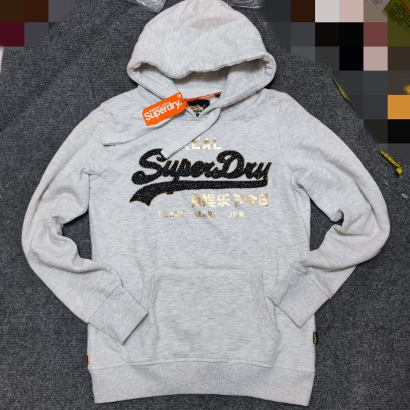 Superdry, теплая демисезонная толстовка с капюшоном, этнический стиль, свободный крой