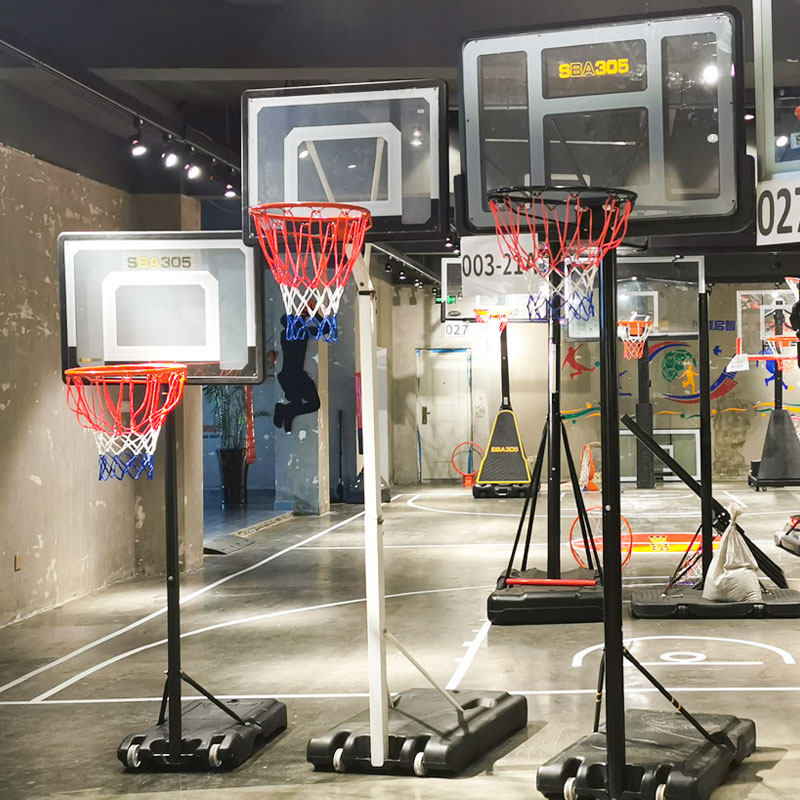 Basketball rack home can lift children and teenagers box indoor outdoor shooting mobile game professional standard basket frame
