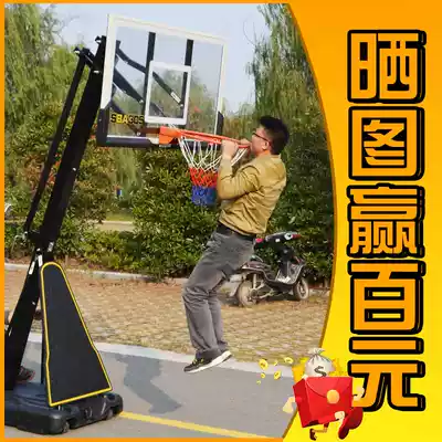 Basketball hoop adult basketball frame outdoor removable liftable adult basketball basket Home portable basketball stand