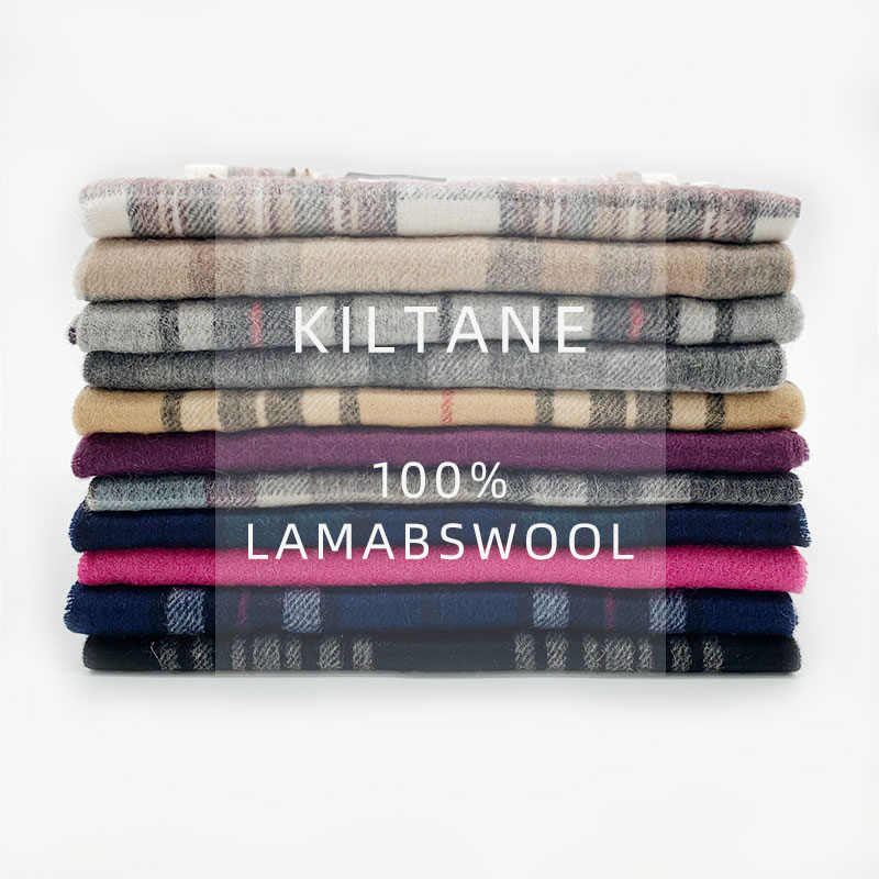 Spot United Kingdom Edinburgh Kiltane English Plain Autumn Winter Wool Scarf New Year Gift